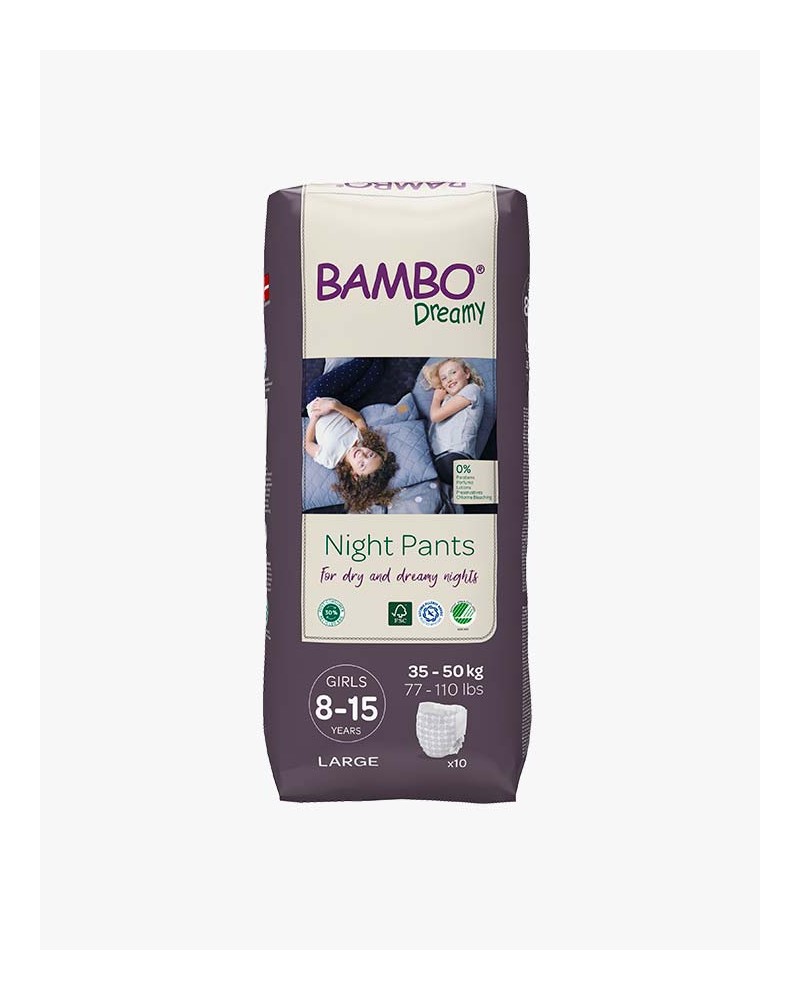 Bambo Dreamy Girl: Night Pants 35-50 Kg (8-15 anni)