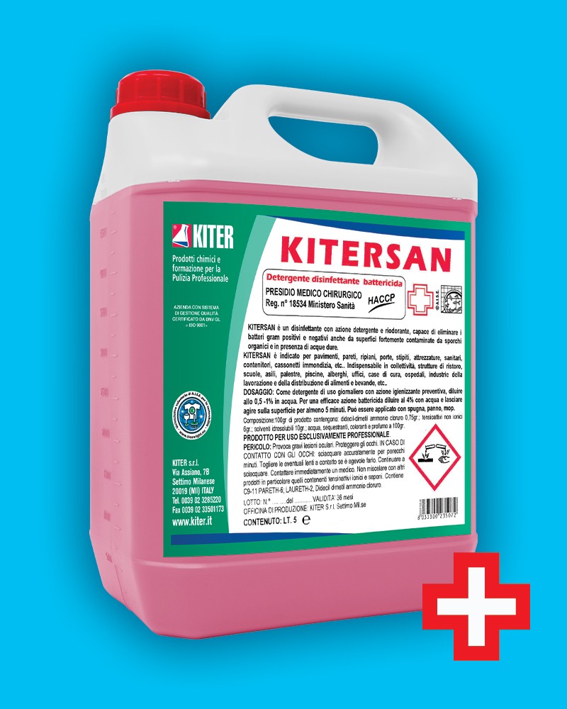 Kitersan: Detergente Pavimenti Disinfettante PMC 5L
